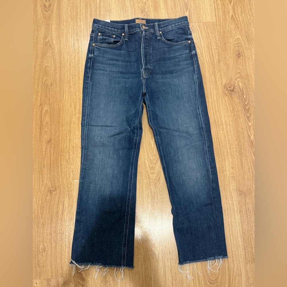 MOTHER The Hustler Ankle Fray Jeans